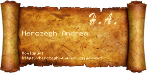 Herczegh Andrea névjegykártya