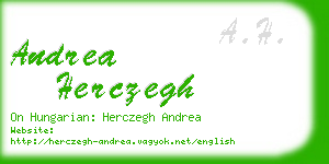 andrea herczegh business card